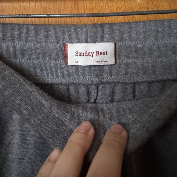 SUNDAY BEST Grey Capri Sweatpants - Picture 2 of 3